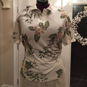 EP Pro Golf / Tennis Polo Floral Women's S Shirt